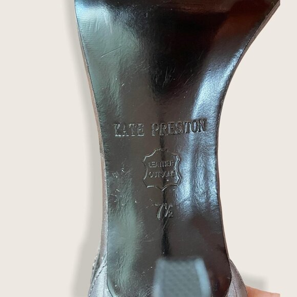 Kate Preston Rhinestone Heels with Zip Back Sz 7.5 - Picture 7 of 9